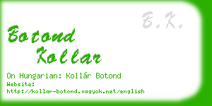 botond kollar business card