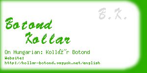 botond kollar business card